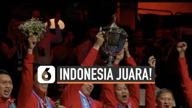 Tim badminton putra Indonesia akhirnya bisa kembali angkat trofi Thomas Cup setelah penantian hampir 2 dekade. Indonesia sukses tumbangkan China 3-0 di babak final.