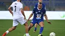 Mantan kapten Timnas Brasil, Cafu, juga beraksi pada laga amal bertajuk 'United for Peace', di Stadion Olimpico, Roma, Kamis (13/10/2016) dini hari WIB. (EPA/Alessandro Di Meo)