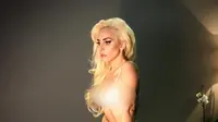 Lady Gaga usai tampil di Victoria's Secret.