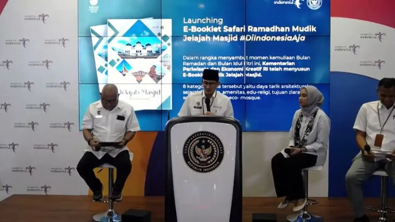 Kemenparekraf luncurkan e-booklet Safari Ramadhan Mudik Jelajah Masjid di Indonesia Aja
