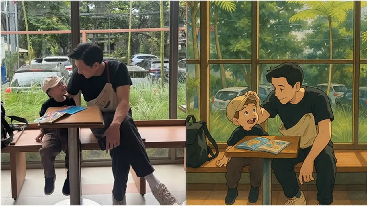 6 Potret Artis Ikut Tren Viral Ala Studio Ghibli, Chelsea Islan hingga Fendy Chow