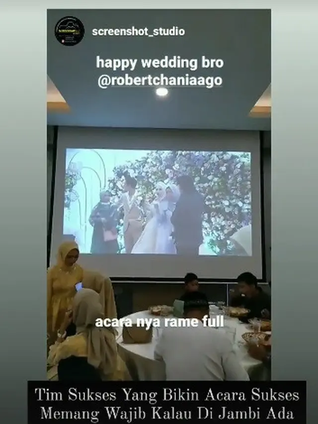 Robert Chaniaago menikahi Nia Islami Putri (Foto: Instagram/@robertchaniaago/screenshot_studio)