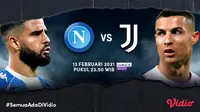 Big match Napoli vs Juventus, Sabtu (13/2/2021) pukul 23.50 WIB dapat disaksikan melalui platform streaming Vidio.(Dok. Vidio)