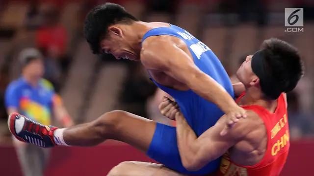 Dikalahkan China, Pegulat Muhammad Aliansyah Gagal ke Semifinal