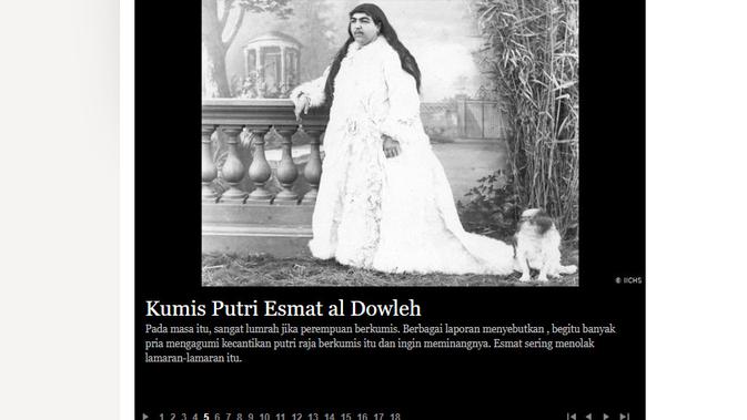 [Cek Fakta] Princess Qajar, Simbol Kecantikan Persia yang Bikin 13 Pria Bunuh Diri? (DW/IICHS)