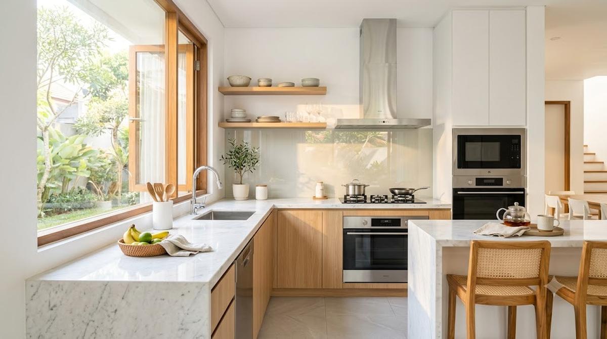 Model Rumah yang Cahaya Paginya Masuk hingga Dapur