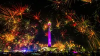 Ilustrasi perayaan tahun baru di Jakarta. (Shutterstock/Herdik Herlambang)