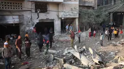 Serangan ini terjadi hanya beberapa jam setelah Majelis Umum Perserikatan Bangsa Bangsa (PBB) menyerukan gencatan senjata segera di wilayah Palestina. (Eyad BABA/AFP)