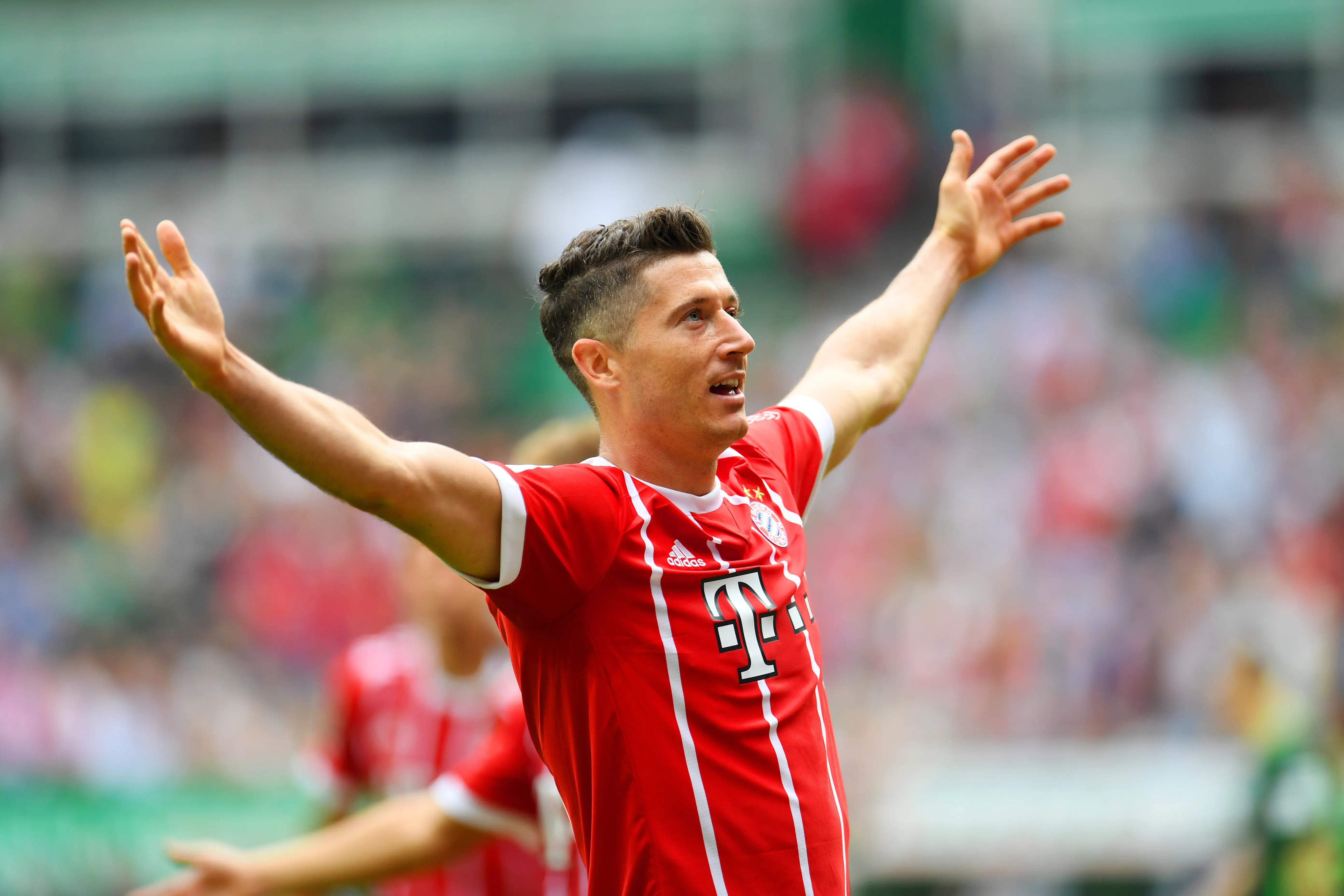 Striker Bayern Munchen, Roberto Lewandowski (AFP/Patrik Stollarz)
