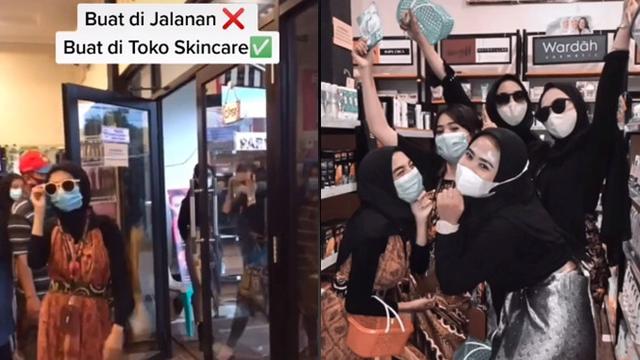 Viral Pemotretan Wanita Bareng Teman-temannya di Toko Skincare, Curi Perhatian