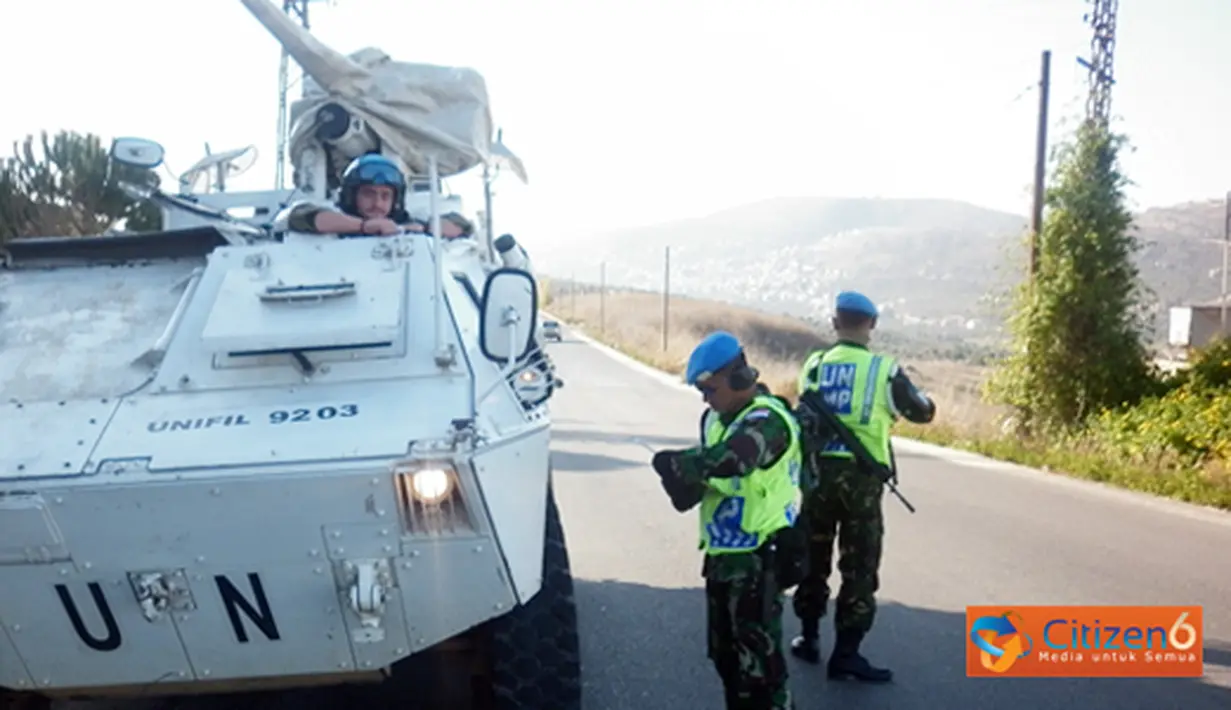 Citizen6, Lebanon: Kegiatan Road Safety Campaign merupakan salah satu tugas dari Kontingen Garuda XXV-D/Unifil ini dipimpin oleh Wadan Satgas POM TNI Mayor Laut (PM) Wahyu Dwi Sulistyo. (Pengirim: Badarudin Bakri)