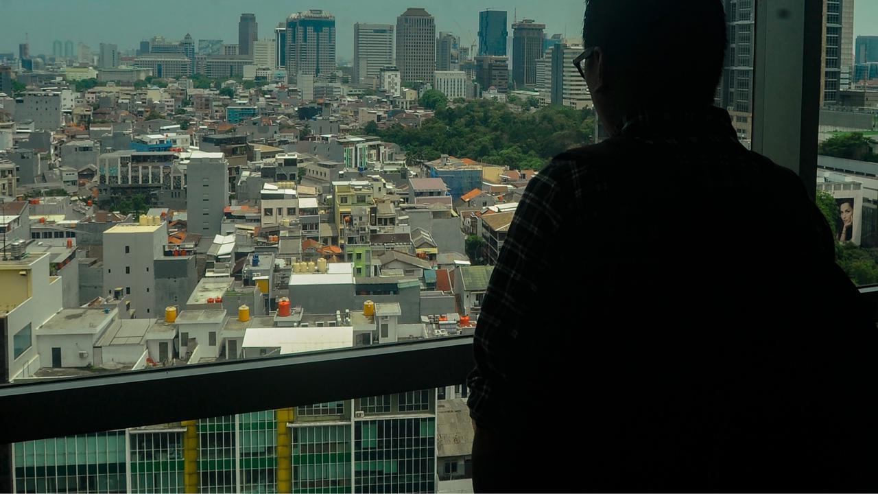Permukiman padat di Jakarta