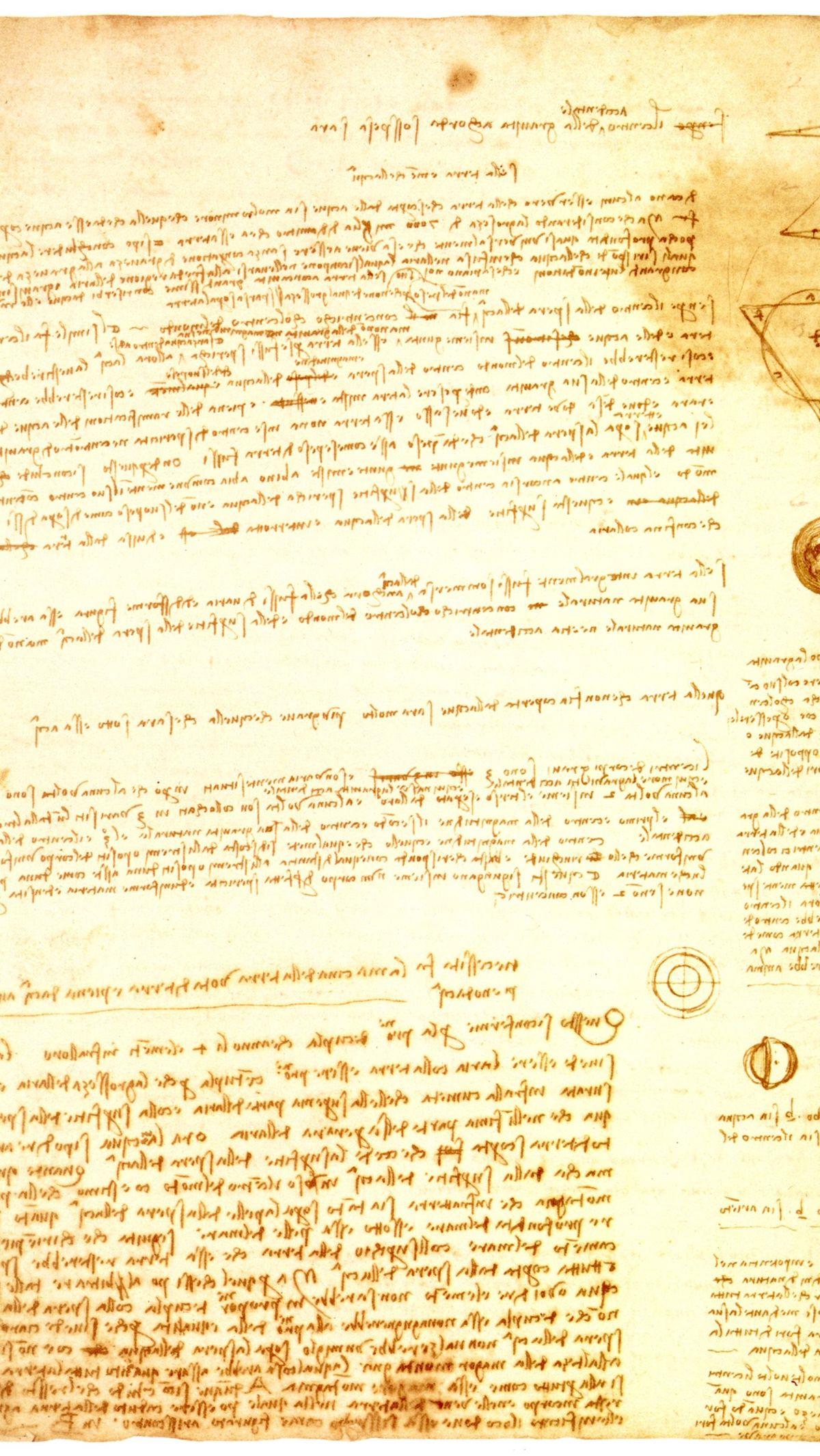 1.  Codex Leicester&nbsp;<br>