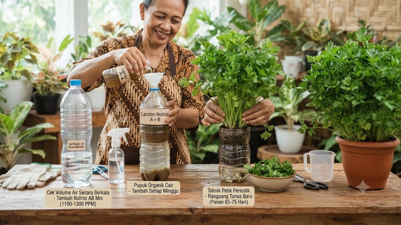 Cara Menanam Seledri di Botol Bekas agar Tumbuh Rimbun
