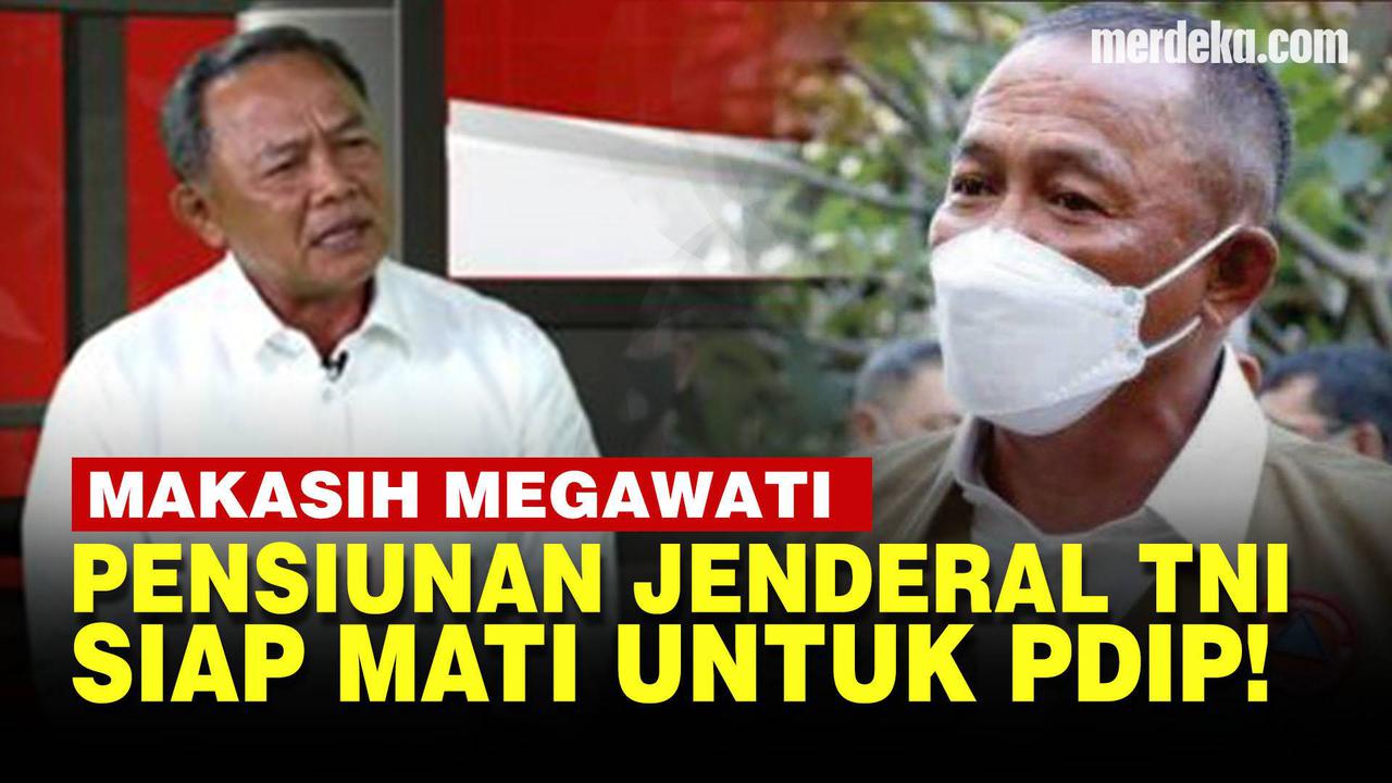 VIDEO: Pensiunan Jenderal TNI Eks Kepala BNPB Masuk Partai: Siap Mati untuk PDIP!