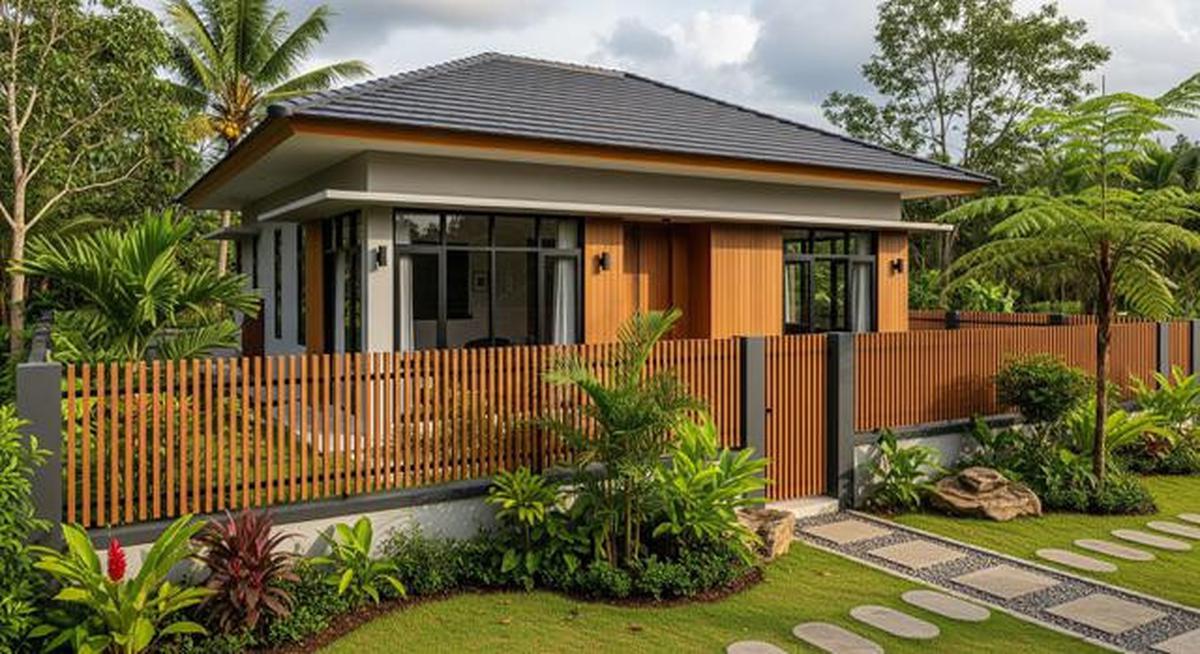 8 Desain Rumah Kecil tapi Luas dengan Pagar Aluminium Motif Kayu, Modelnya Disukai Gen-Z