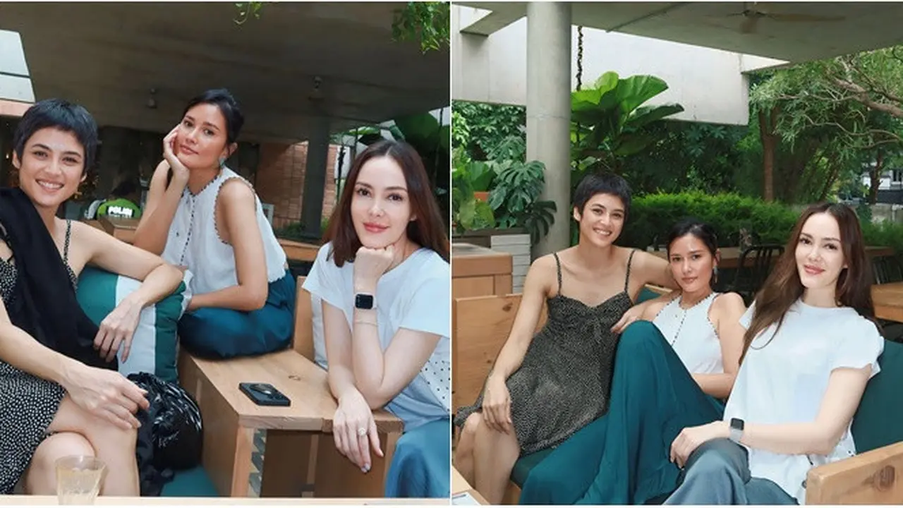 6 Potret Titi Radjo Nongkrong Bareng Cathy Sharon & Mariana Renata, Pesona Memukau