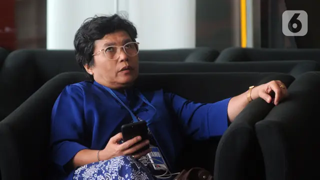 Pimpinan KPK Terpilih Lili Pintauli Siregar Datangi Gedung KPK