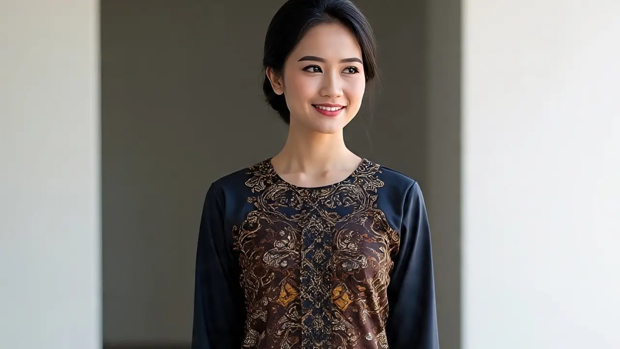 Model Baju Batik Lengan Panjang untuk Tampil Slim