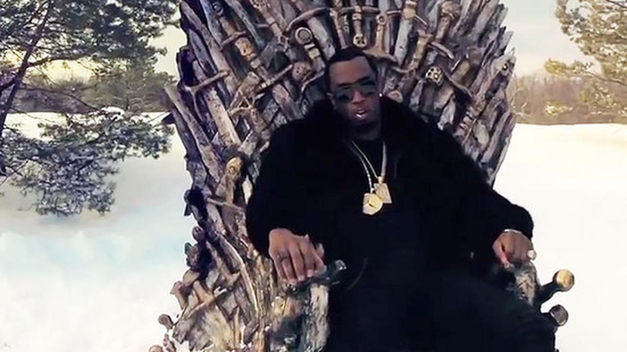 Puff Daddy Bawa Kursi Kebesaran Games of Thrones di Videoklip