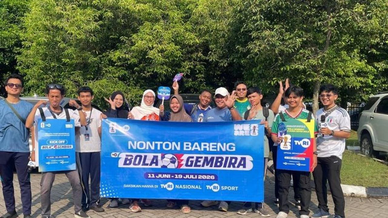 TVRI, RRI, dan ANTARA Banten Gencarkan Sosialisasi Piala Dunia 2026 Lewat Jalan Santai dan Nobar