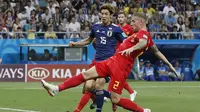 Timnas Jepang menang 3-2 atas Jepang pada babak 16 besar Piala Dunia 2018, di Stadion Rostov Arena, Rostov On-Don, Rusia, Selasa (3/7/2018) dini hari WIB. (AP/Pavel Golovkin)