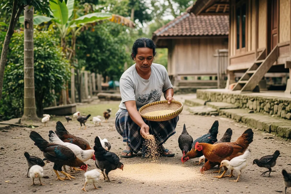 Pakan Fermentasi Ayam Kampung/Gemini AI