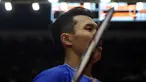 Pebulutangkis Indonesia, Jonatan Christie saat melawan Wang Tzu Wei (China Taipei) pada babak kedua tunggal putra Indonesia Masters 2020 di Istora GBK, Jakarta, Kamis (16/1/2020). Jonatan unggul 21-15 21-15 dan melangkah ke babak perempat final. (Liputan6.com/Helmi Fithriansyah)