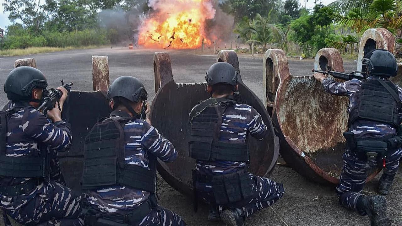 FOTO: TNI AL Gelar Latihan Anti Akses dan Anti Amfibi di Bangka Belitung