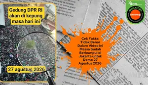 Cek Fakta: Tidak Benar Dalam Video Ini Massa Sudah Berkumpul di Jakarta untuk Demo 27 Agustus 2026