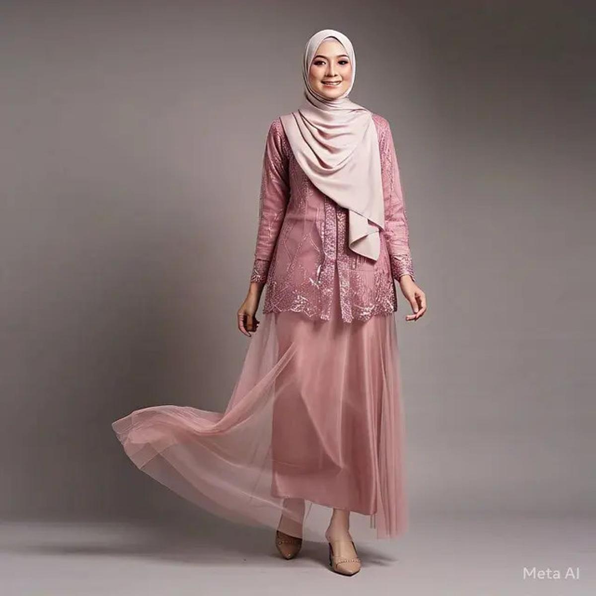 5 Model Kebaya Wisuda Warna Nude 2025, Bikin Tampilan Elegan