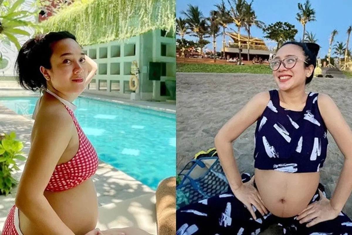 6 Potret Dea Ananda Babymoon di Bali, Baby Bumpnya Curi Perhatian