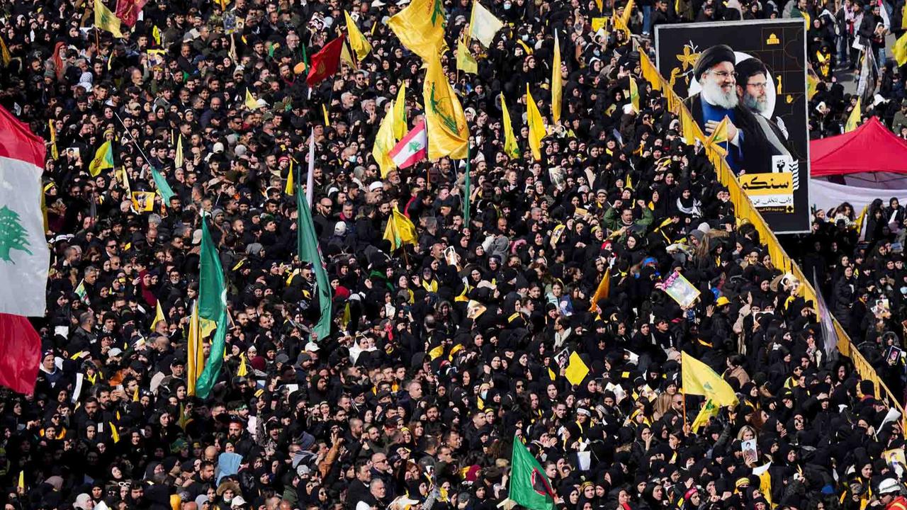 FOTO: Ribuan Warga Hadiri Pemakaman Pemimpin Hizbullah Hassan Nasrallah dan Wakilnya Sayyed Hashim Safieddine