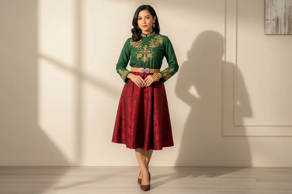 Inspirasi Outfit Natal Bernuansa Nusantara