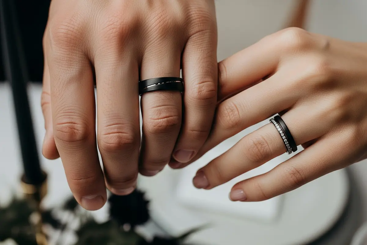 Trend Model Cincin Nikah Hitam 2025