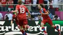 3. Petr Jiracek mencetak gol saat pertandingan Republik Ceska melawan Yunani baru berjalan 2 menit 14 detik di Piala Eropa 2012. (AFP/Odd Andersen)