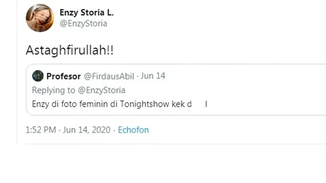 Enzy Storia (Foto: Twitter)