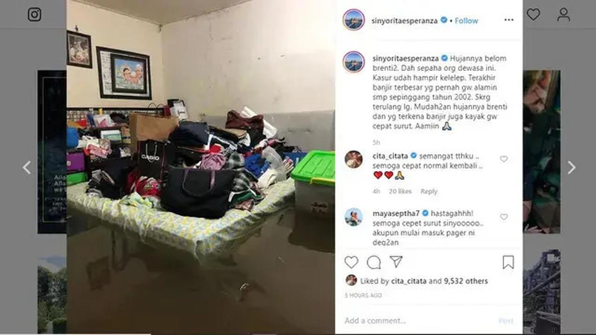 Rumah 6 Artis Ini Pernah Kebanjiran Sampai Masuk Rumah, Terbaru Baim Wong