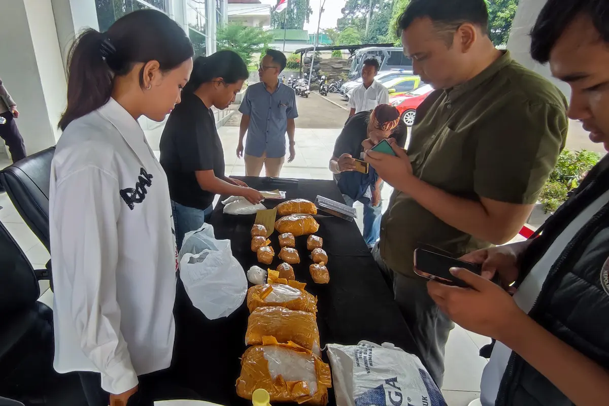 Polres Bogor Gagalkan Peredaran 6,9 Kg Sabu Senilai Rp7 Miliar, Pemasok Diburu