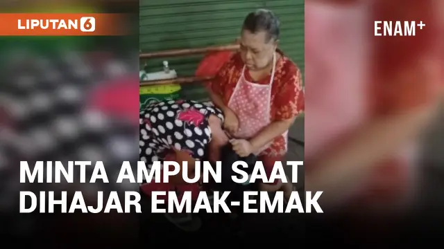 Ketangkap Basah, Pencuri Kerupuk Dihajar Emak-emak