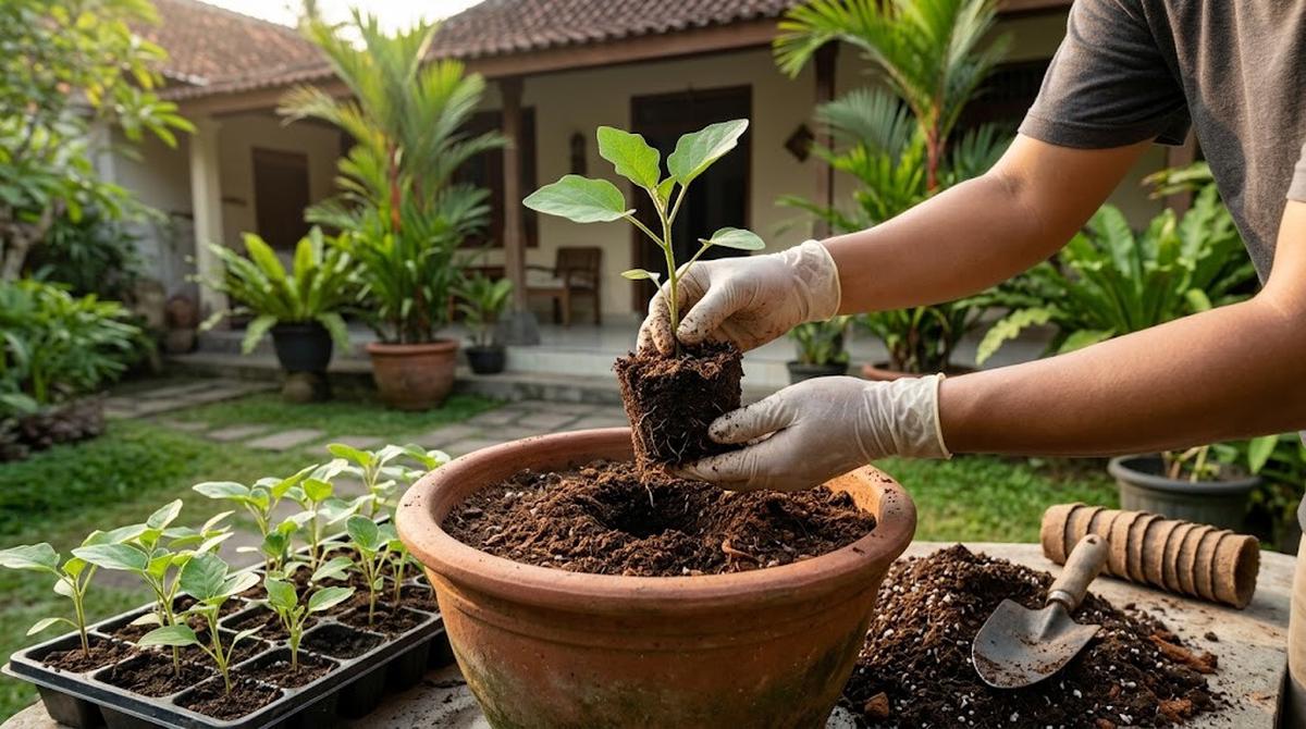 Proses Pindah Tanam