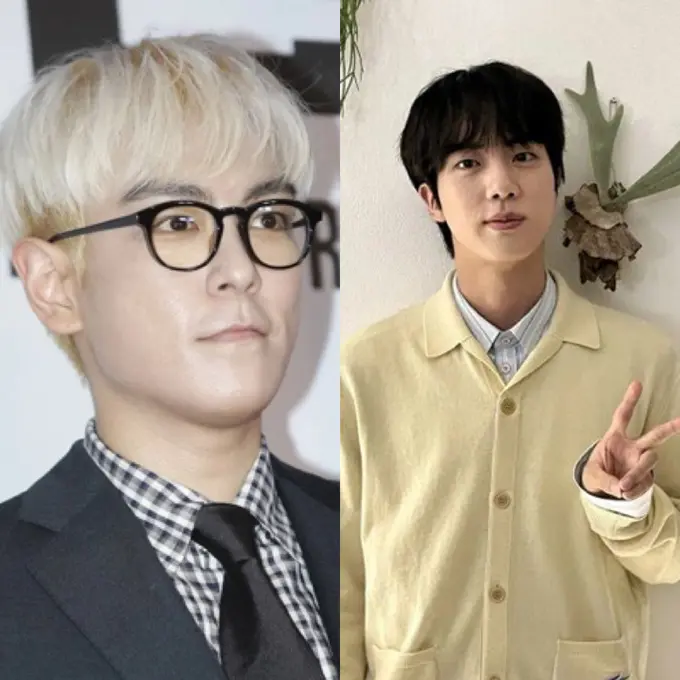 Tampilan T.O.P Big Bang dan Jin BTS Hadir di Premier Film Emergency Declaration