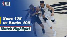 Berita video higlights pertandingan Final Playoff NBA 2021 antara Phoenix Suns melawan Milwaukee Bucks, Rabu (7/7/2021) pagi WIB.