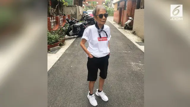 Seorang nenek 88 tahun selalu dandan dan tampil stylish seperti remaja masa kini.