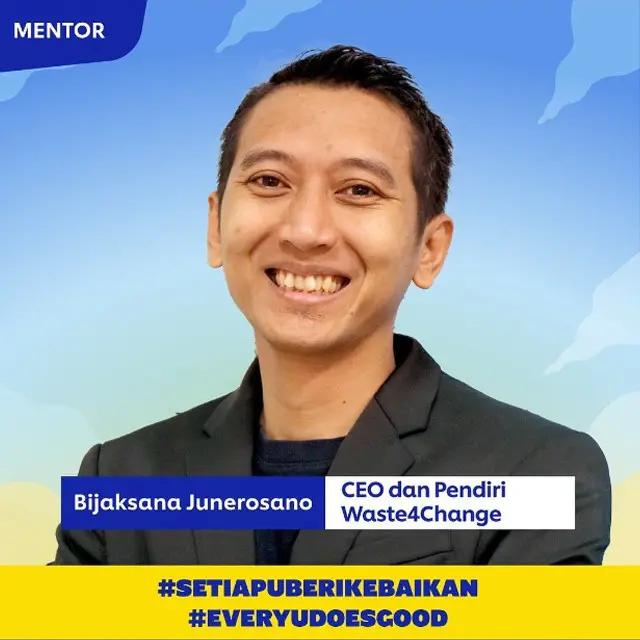 CEO & Pendiri Waste4Change, Mohamad Bijaksana Junerosano.