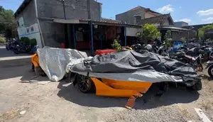 Terbelah Dua, Mclaren YouTuber Andra ST Baru Dibeli Tiga Bulan