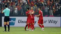 Vietnam lolos ke semifinal Piala AFF 2018 sebagai juara Grup A. (AFF Suzuki Cup)
