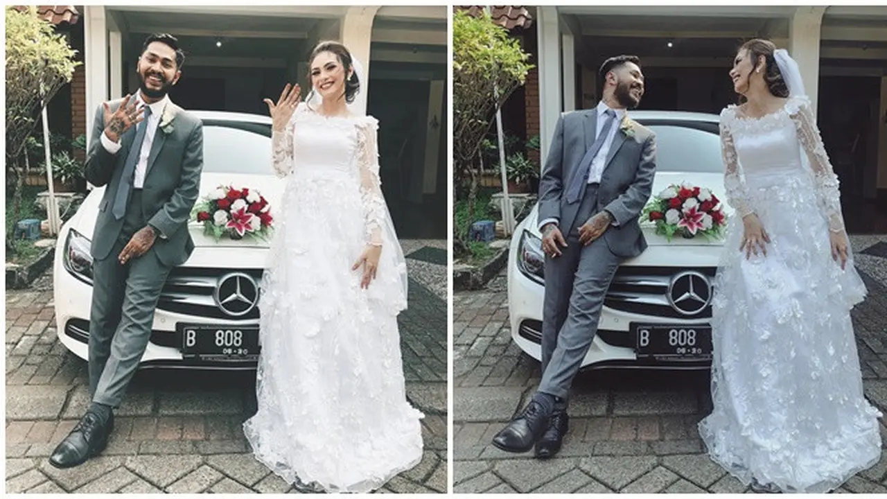 Potret Mesra Onandio Dengan Istri yang Baru Resmi Menikah