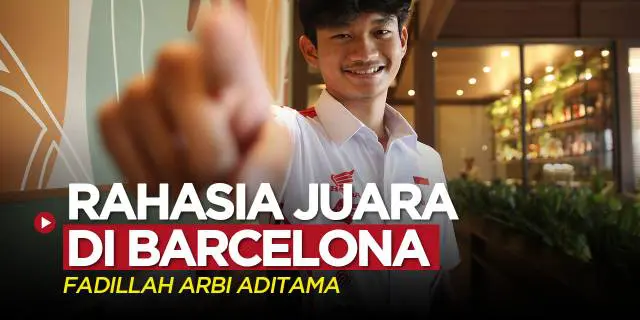 VIDEO: Rahasia Pembalap Indonesia, Fadillah Arbi Aditama Bisa Juara di Barcelona