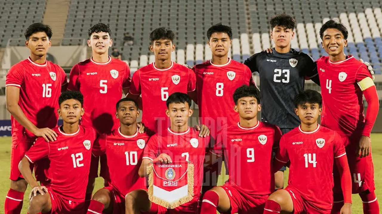Starting XI Timnas Indonesia U-17 lawan Australia U-17 pada hari Minggu (27/10/2024) malam WIB. (c) Dok. PSSI X
